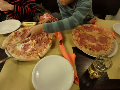 ベネチアのピザ屋